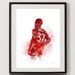 Kobbie Mainoo ART PRINT Manchester United, Football, Sport, Gift, Wall ...