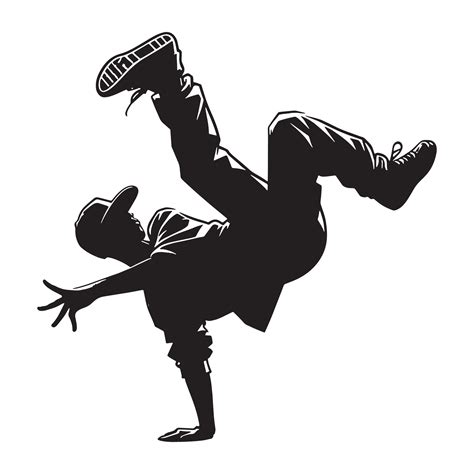 roll dance silhouette illustration  vector art  vecteezy