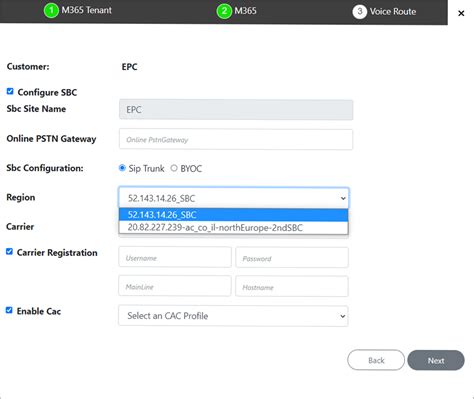 Onboarding With Both M Default Routing And Sbc Configuration