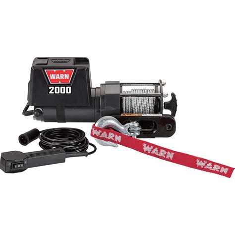 WARN 12 Volt DC Powered Electric Utility Winch 2000 Lb Capacity