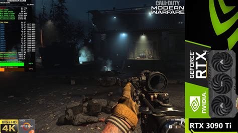 Call Of Duty Modern Warfare Ultra Settings Ray Tracing 4k Rtx 3090 Ti