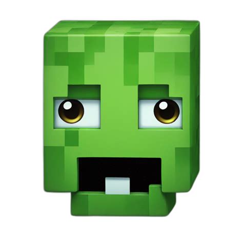 Creeper From Minecraft Ai Emoji Generator