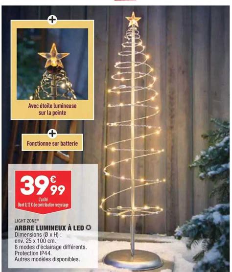 Promo Arbre Lumineux à Led Light Zone chez Aldi iCatalogue fr