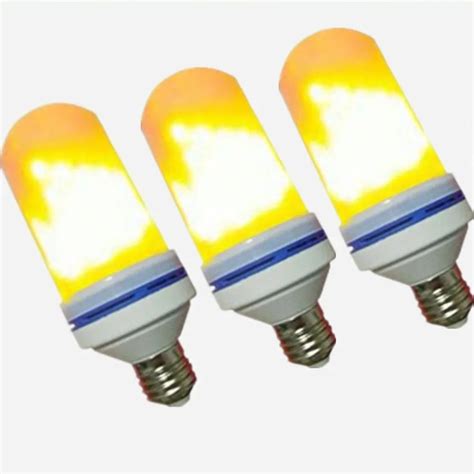 ICOCO E26 E27 Flame Lamp LED Flame Effect Fire Light Bulb Flickering