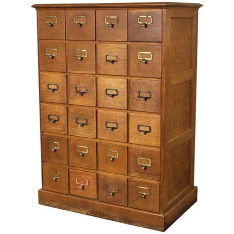 Vintage Industrial Multi Drawer Oakwood Storage Cabinet At 1stdibs