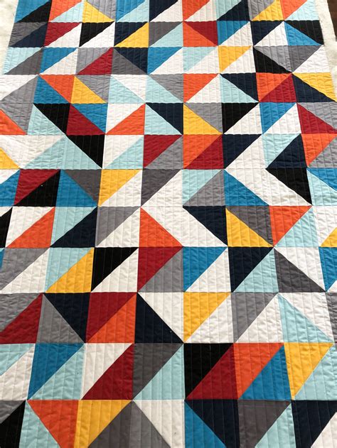 Modern Half Square Triangle Quilt Pattern - Pattern.rjuuc.edu.np