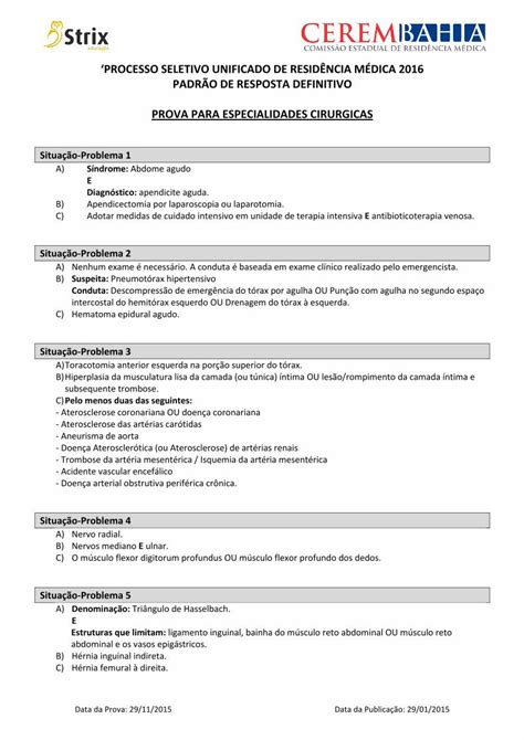 PDF PROCESSO SELETIVO UNIFICADO DE RESIDÊNCIA MÉDICA 2016