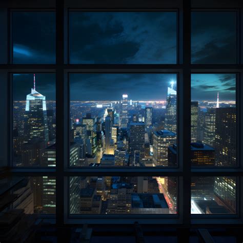 Window view from a skyscraper at night - Impossible Images - Unique ...