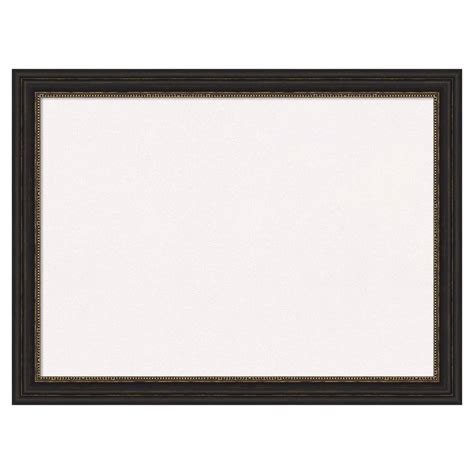 Amanti Art Accent Bronze Narrow White Corkboard 32 In X 24 In