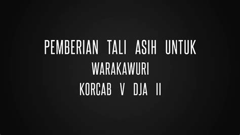 Pemberian Tali Asih Untuk Warakawuri Lanal Yogyakarta Dari Korcab V Dja