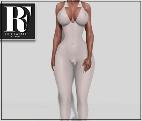 Second Life Marketplace Rich Fatale Denise Bodysuit Snow