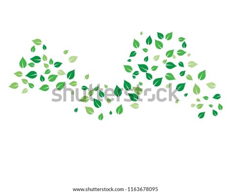 Flying Leaves Vector Stock Vector (Royalty Free) 1163678095 | Shutterstock