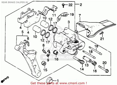 Honda Gl Goldwing C Usa Rear Brake Caliper Buy Rear