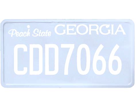 Georgia License Plate Wrap Kit – PlateWraps