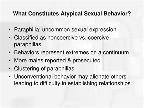 Ppt Atypical Sexual Behavior Powerpoint Presentation Free Download