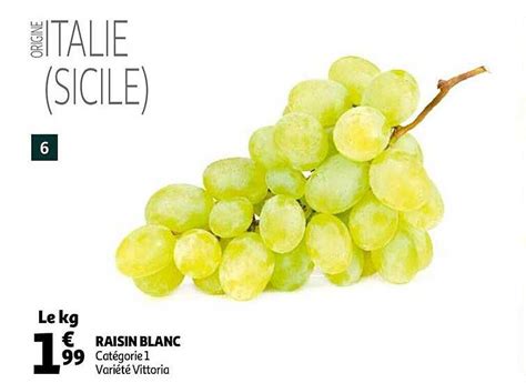 Promo Raisin Blanc Chez Auchan ICatalogue Fr