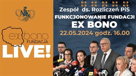 Roman Giertych Funkcjonowanie Fundacji Ex Bono Zespół ds Rozliczeń