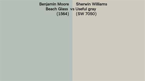 Benjamin Moore Beach Glass 1564 Vs Sherwin Williams Useful Gray SW