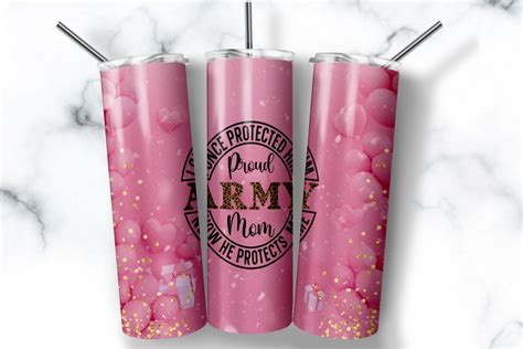 Proud Army Mom Tumbler Png Sublimation Graphic By Appearancecraft