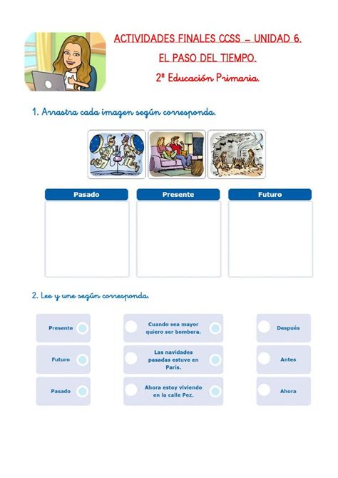 Ficha De El Paso Del Tiempo Ciencias Sociales El Paso Del Tiempo