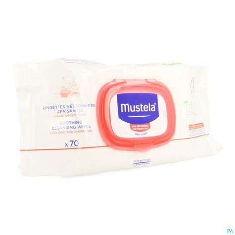 Mustela Lingettes Nettoyantes Apaisantes Sans Parfum Peau Très Sensible