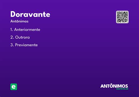 O Que Significa Doravante - Doravante - Significado e Sinônimo - escreva.ai