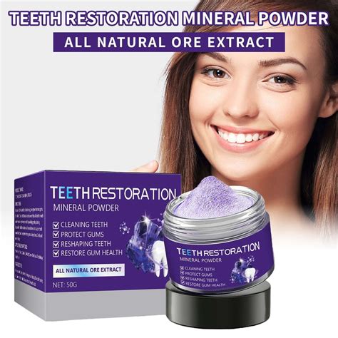 Momihoom Teeth Restoration Mineral Powder Mineral Tooth Powder for