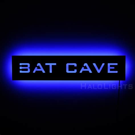 Bat Cave Lighted Sign Mark Your Batman Style By Halolights