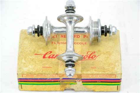 Campagnolo Record Pista Track Fixed Gear Low Flange Hub Set Cicli Berlinetta