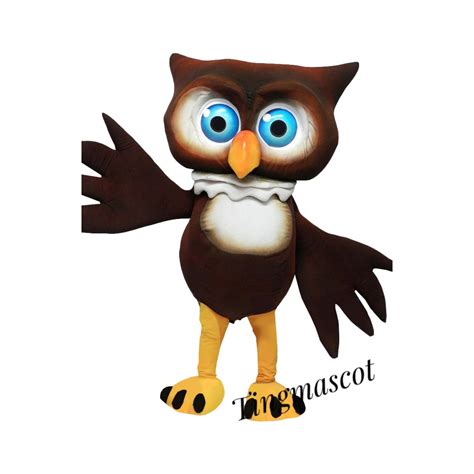 Realistic Owl Mascot Costume For Adult