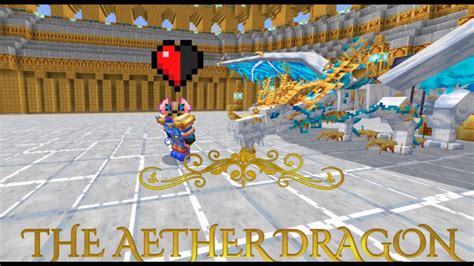 I Fought The Aether Dragon In Minecraft Aether Dimension Lets Play