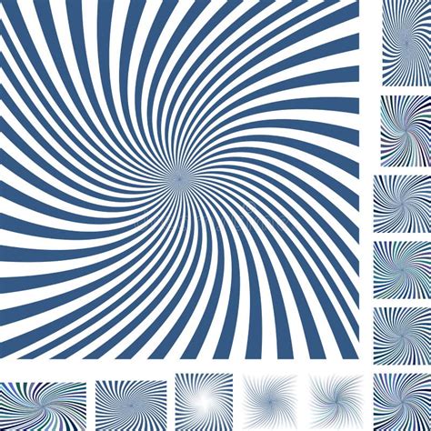 Conjunto De Fundo Espiral Azul Ilustração do Vetor Ilustração de