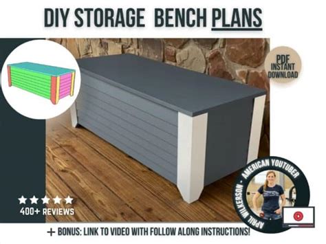 DIY Storage Bench Plans | Wilker Do's