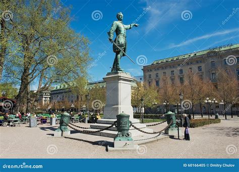 Exterior of the Statue of Charles XII (Karl XII) in Stockholm, Sweden. Editorial Image - Image ...