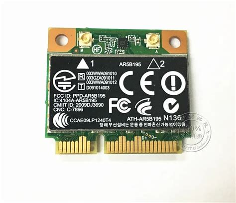 Ssea New For Atheros Ar B Ar Half Mini Pci E Wifi Bluetooth