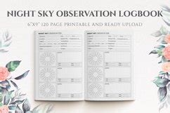 Night Sky Observation Logbook KDP 120 Pages 6x9