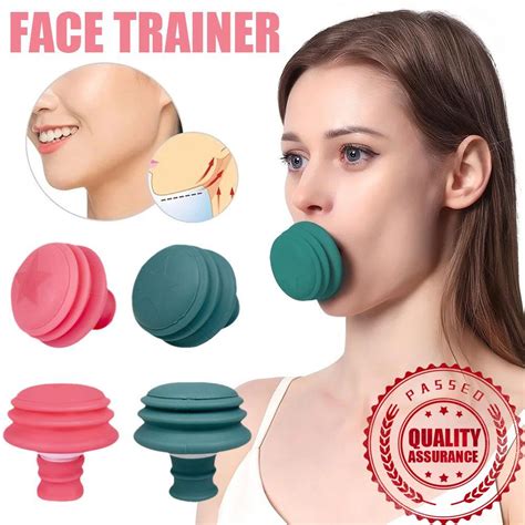 Jaw Trainer Double Chin Silicone Face Lifting Exerciser Face Mouth