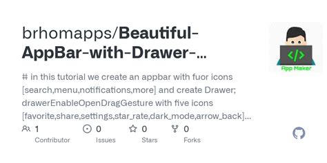 Github Brhomapps Beautiful Appbar With Drawer Flutter App In This