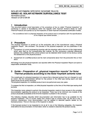 Fillable Online Estif Solar Keymark Specific Scheme Rules Annex A