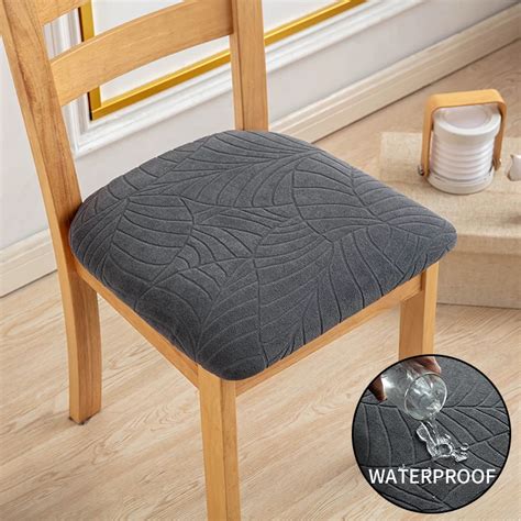 Funda De Jacquard Impermeable Para Silla De Comedor Fundas De Coj N De