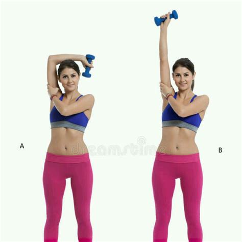 Left Dumbbell Overhead Side Press By Sonia R Exercise How To Skimble