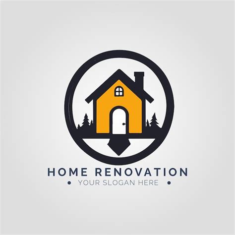 Premium Vector Home Renovation Logo Concept For Company And Branding