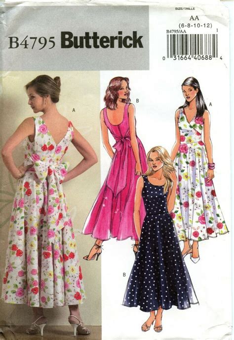 Butterick Sewing Pattern Misses Summer Dress Size Uncut