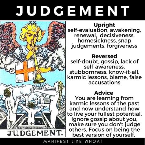 The Judgement Tarot Card Guide And Meanings Manifest Like Whoa