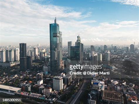 Dramatic Aerial View Of Jakarta Skyline High-Res Stock Photo - Getty Images