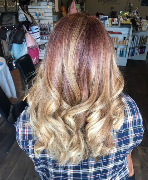 Updated Red To Blonde Ombre Hairstyles August