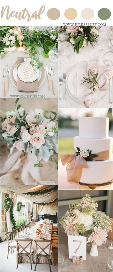 45 Classics Neutral Spring Wedding Color Ideas 2023 HMP Wedding