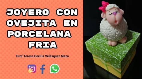 JOYERO CON OVEJITA EN PORCELANA FRIA YouTube