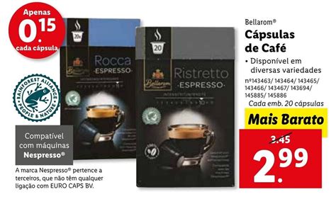 Promo O Bellarom C Psulas De Caf C Psulas Em Lidl