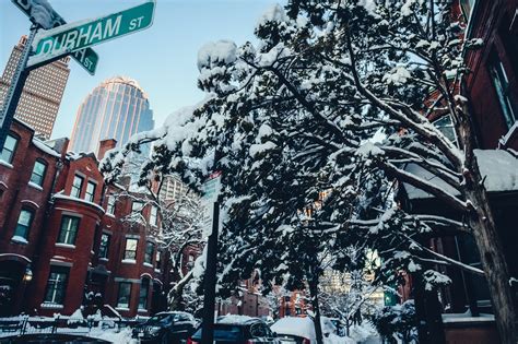 Boston Christmas Snow Free Photo On Pixabay Pixabay